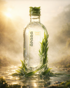 Apara Natural Mineral Water - 500 mL | I AM NOT PLASTIC | 100% Bio-Compostable Water Bottle