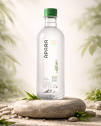 Apara Natural Mineral Water - 500 mL | I AM NOT PLASTIC | 100% Bio-Compostable Water Bottle