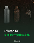 Apara Natural Mineral Water - 500 mL | I AM NOT PLASTIC | 100% Bio-Compostable Water Bottle
